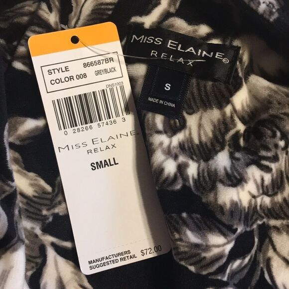 Miss Elaine soft zip up house coat small. SOFT - Picture 6 of 10